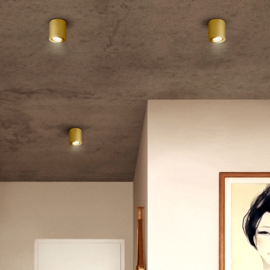 Brilagi - LED RGBW dimmelhető spotlámpa MIA 1xGU10/6W/230V 3000K 84x80 mm arany + távirányítóval