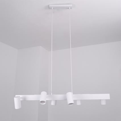 Brilagi - LED RGBW dimmelhető kábeles csillár SELE 6xGU10/6,5W/230V 2700-6500K fehér + távirányítóval