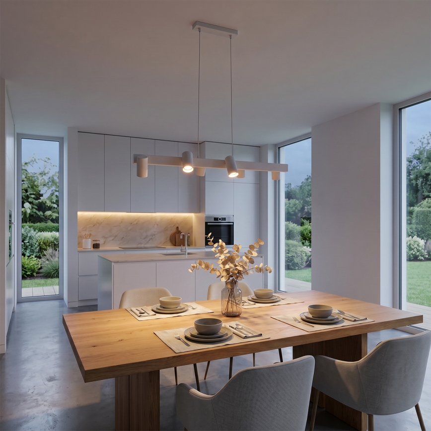 Brilagi - LED RGBW dimmelhető kábeles csillár SELE 6xGU10/6,5W/230V 2700-6500K fehér + távirányítóval
