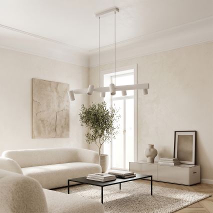 Brilagi - LED RGBW dimmelhető kábeles csillár SELE 6xGU10/6,5W/230V 2700-6500K fehér + távirányítóval