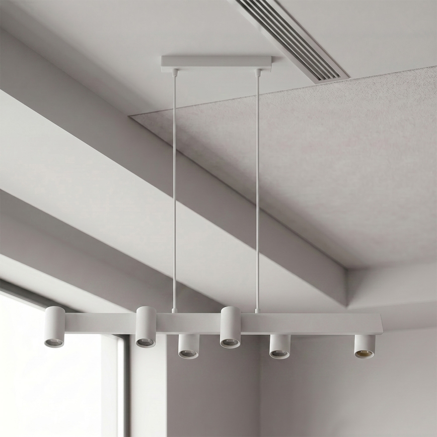Brilagi - LED RGBW dimmelhető kábeles csillár SELE 6xGU10/6,5W/230V 2700-6500K fehér + távirányítóval