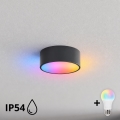 BRILAGI - LED RGBW dimmelhető fürdőszobai mennyezeti lámpa CLARE 1xE27/12W/230V átmérő 20 cm antracit IP54