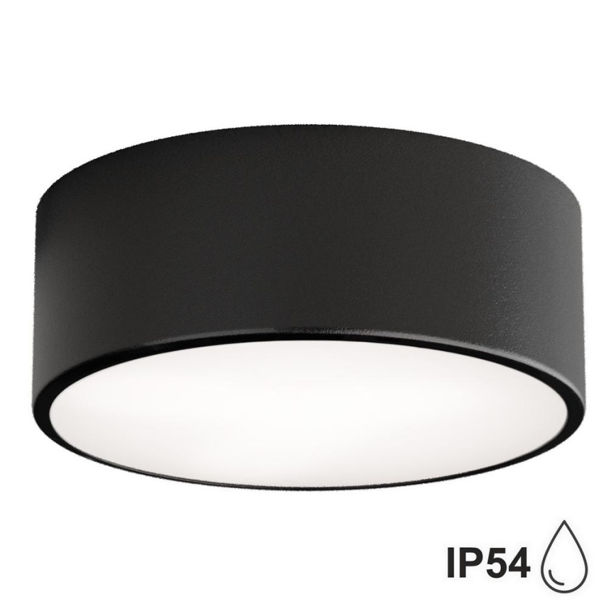 Brilagi - CLARE LED RGBW fényerőszabályozható fürdőszobai mennyezeti lámpa 1x E27/9W/230V, 2700–6500 K, átm. 20 cm, IP54, Wi‑Fi, fekete