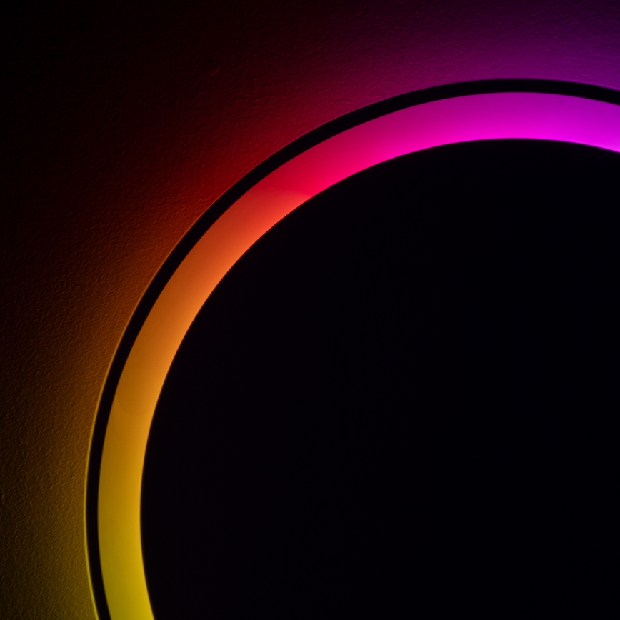 Brilagi - LED RGBW fürdőszobai fűtött tükör AVA PRO LED/18W/230V Ø 60 cm IP44 CRI 90 dimmelhető + CCT