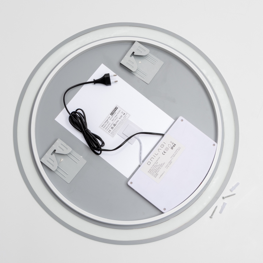 Brilagi - LED RGBW fürdőszobai fűtött tükör AVA PRO LED/18W/230V Ø 60 cm IP44 CRI 90 dimmelhető + CCT