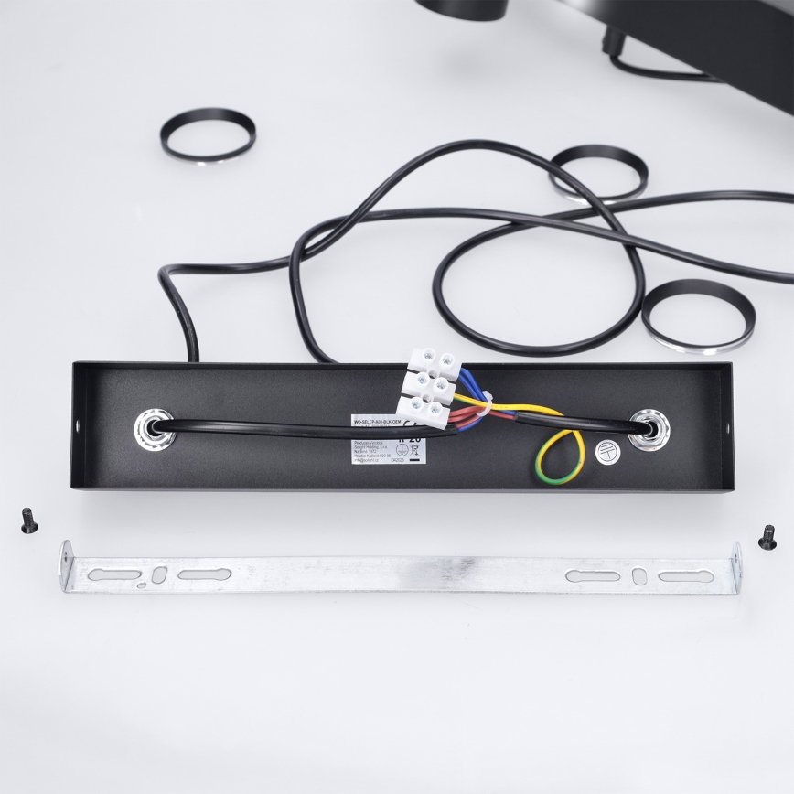 Brilagi - LED RGBW Dimmelhető kábellel függesztett csillár SELE 4xGU10/6,5W/230V 2700-6500K fekete