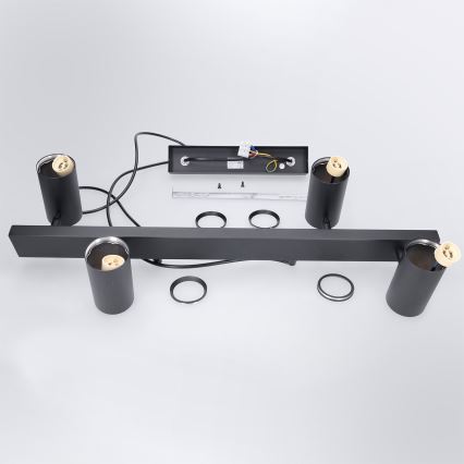 Brilagi - LED RGBW Dimmelhető kábellel függesztett csillár SELE 4xGU10/6,5W/230V 2700-6500K fekete