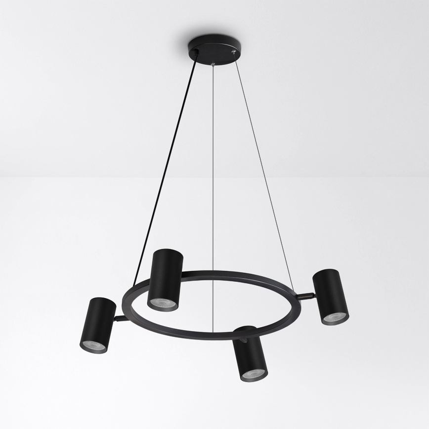 Brilagi - LED RGBW fényerőszabályozható kábeles csillár SELE 4xGU10/6,5W/230V 2700-6500K fekete
