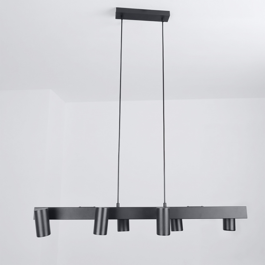 Brilagi - LED RGBW fényerőszabályozható kábeles függeszték SELE 6xGU10/6,5W/230V 2700-6500K fekete + távirányító