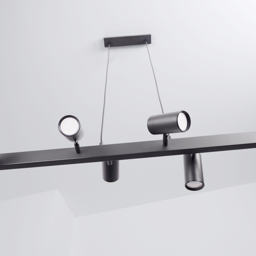 Brilagi - LED RGBW fényerőszabályozható kábeles függeszték SELE 6xGU10/6,5W/230V 2700-6500K fekete + távirányító