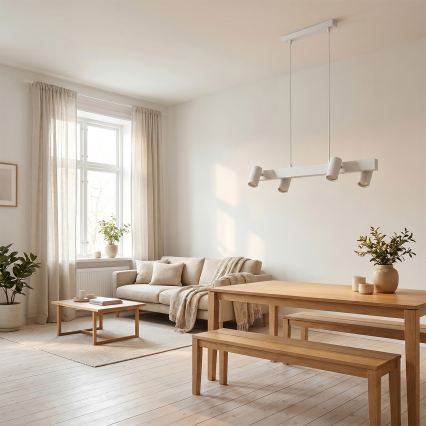 Brilagi - LED RGBW dimmelhető kábeles függeszték SELE 4xGU10/6,5W/230V 2700-6500K fehér