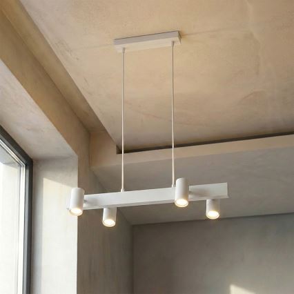 Brilagi - LED RGBW dimmelhető kábeles függeszték SELE 4xGU10/6,5W/230V 2700-6500K fehér