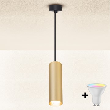 Brilagi - LED RGBW dimmelhető kábeles függeszték SELE 1xGU10/6,5W/230V 2700-6500K fekete/arany