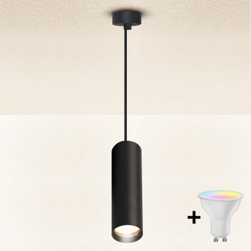Brilagi - LED RGBW dimmelhető, kábellel függesztett csillár SELE 1xGU10/6,5W/230V 2700-6500K fekete