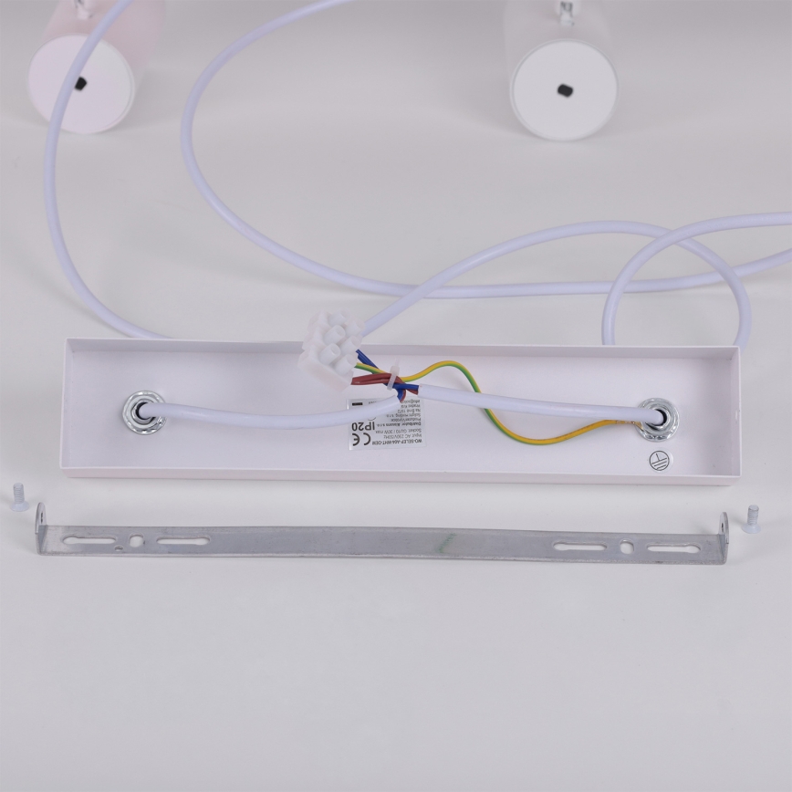 Brilagi - LED RGBW fényerőszabályozható kábeles csillár SELE 6xGU10/6,5W/230V 2700-6500K fehér/tölgy dekor + távirányító