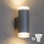 Brilagi - LED RGBW dimmelhető kültéri fali lámpa MATERA 2xGU10/4,8W/230V 3000K IP54 szürke + távirányító
