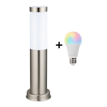 Brilagi - LED RGBW dimmelhető kültéri lámpa 1xE27/9W/230V 2700-6500K IP44 40 cm matt króm