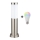Brilagi - LED RGBW dimmelhető kültéri lámpa 1xE27/9W/230V 2700-6500K IP44 40 cm matt króm