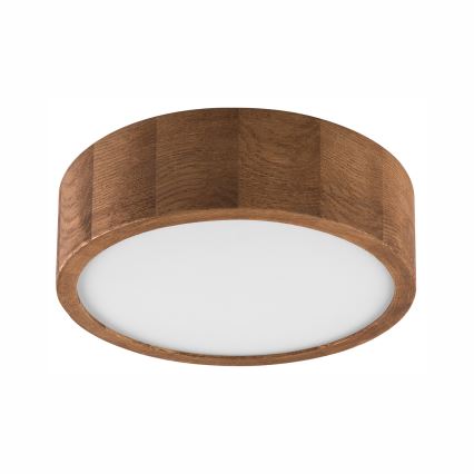 Brilagi - LED RGBW dimmelhető mennyezeti lámpatest CARVALHO 1xE27/9W/230V 2700-6500K Wi-Fi tölgy átm. 27,5 cm