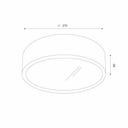 Brilagi - LED RGBW dimmelhető mennyezeti lámpatest CARVALHO 1xE27/9W/230V 2700-6500K Wi-Fi tölgy átm. 27,5 cm