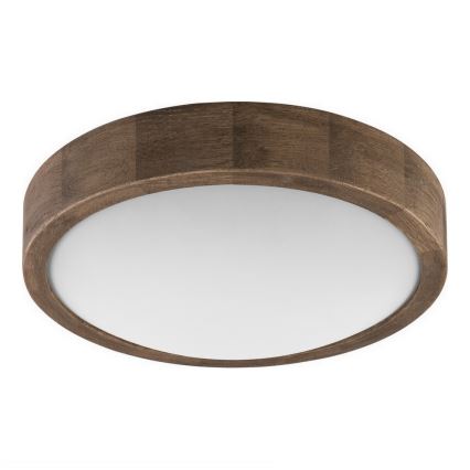 Brilagi - LED RGBW dimmelhető mennyezeti lámpa CARVALHO SLIM 1xE27/9W/230V 2700-6500K Wi-Fi tölgy átm. 27 cm