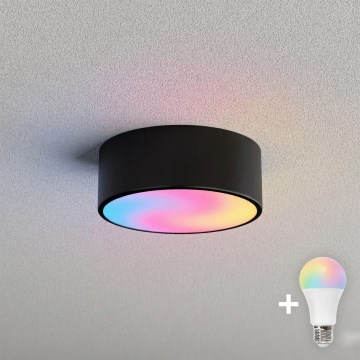 BRILAGI - LED RGBW dimmelhető mennyezeti lámpa CLARE 1xE27/12W/230V 2700-6500K átm. 20 cm fekete
