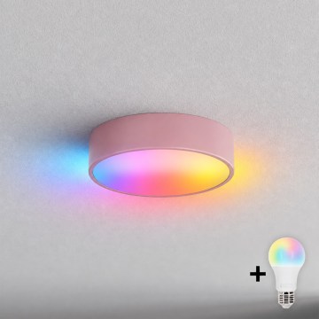 BRILAGI - LED RGBW dimmelhető mennyezeti lámpa CLARE 1xE27/12W/230V átm. 20 cm rózsaszín