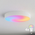 BRILAGI - LED RGBW dimmelhető mennyezeti lámpa CLARE 4xE27/12W/230V 2700-6500K átmérő 50 cm fehér