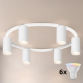 Brilagi - LED RGBW Dimmelhető mennyezeti lámpa SELE 6xGU10/6,5W/230V 2700-6500K fehér + távirányító