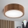 Brilagi - LED RGBW dimmelhető mennyezeti lámpatest CARVALHO 1xE27/9W/230V 2700-6500K Wi-Fi tölgy átm. 27,5 cm