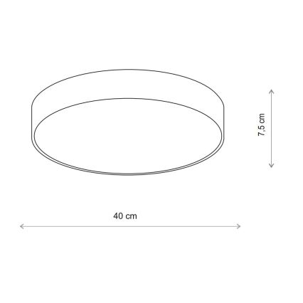 Brilagi - LED RGBW dimmelhető mennyezeti lámpa CLARE 3xE27/9W/230V 2700-6500K átm. 40 cm Wi-Fi bézs