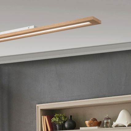 Brilagi - LED RGBW Dimmelhető panel WOODY FRAME LED/34W/230V 11,5x123 cm 2700-6500K tölgy + távirányítás