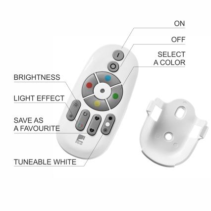 Brilagi - LED RGBW Dimmelhető panel WOODY FRAME LED/34W/230V 11,5x123 cm 2700-6500K tölgy + távirányítás