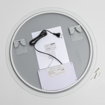 Brilagi - LED RGBW fürdőszobai fűtött tükör CLARA PRO LED/18,5 W/230 V Ø 60 cm IP44 CRI 90 dimmelhető + CCT