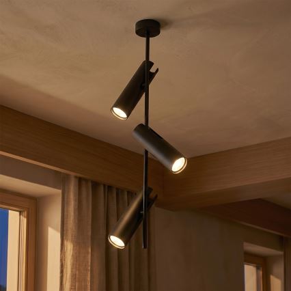 Brilagi - LED RGBW dimmelhető rúdon szerelt csillár BRANCH 3xGU10/6,5W/230V 2700-6500K fekete