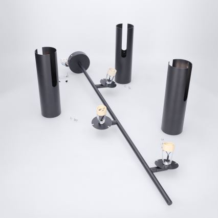 Brilagi - LED RGBW dimmelhető rúdon szerelt csillár BRANCH 3xGU10/6,5W/230V 2700-6500K fekete