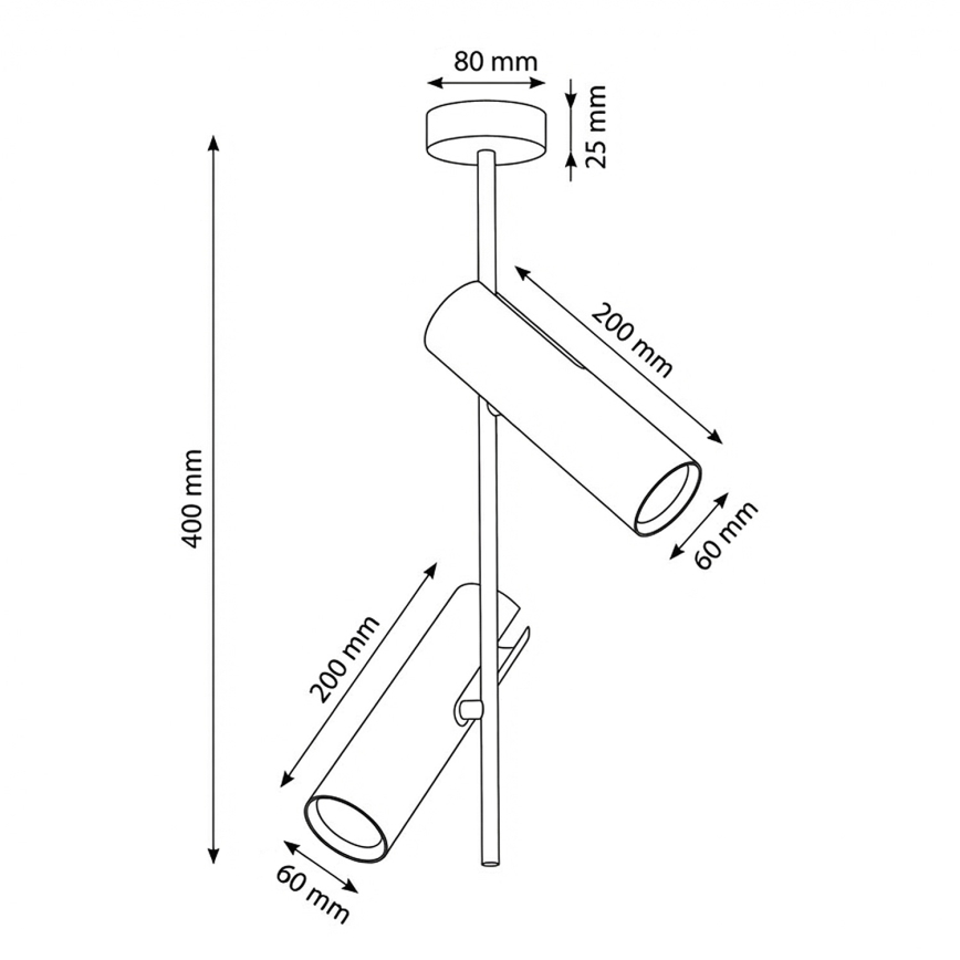 Brilagi - LED RGBW Dimmelhető rúdos csillár BRANCH 2xGU10/6,5W/230V 2700-6500K bézs