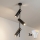 Brilagi - LED RGBW dimmelhető rúdon szerelt csillár BRANCH 3xGU10/6,5W/230V 2700-6500K fekete
