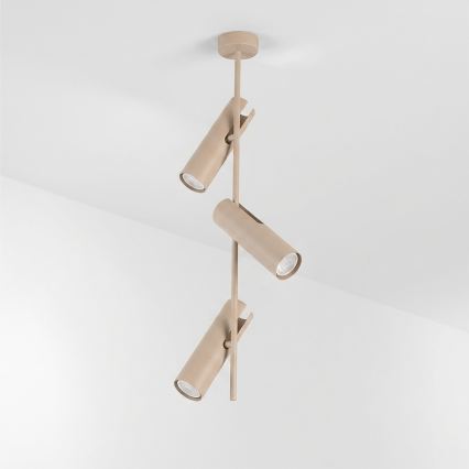 Brilagi - LED RGBW fényerőszabályozható rúdon szerelt csillár BRANCH 3xGU10/6,5W/230V 2700-6500K bézs