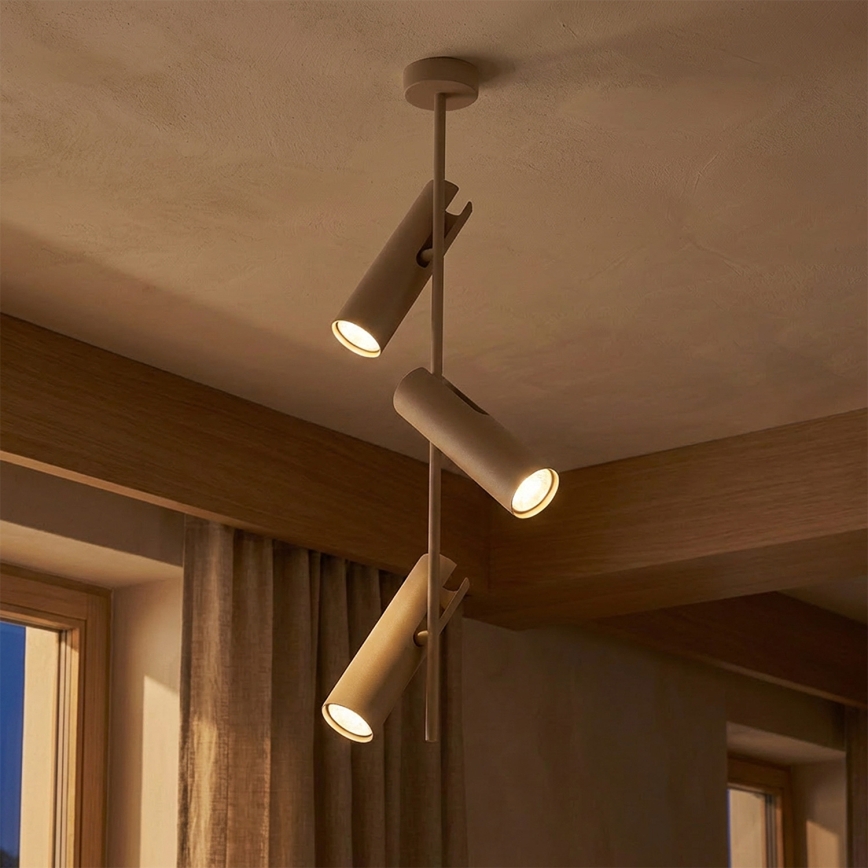 Brilagi - LED RGBW fényerőszabályozható rúdon szerelt csillár BRANCH 3xGU10/6,5W/230V 2700-6500K bézs