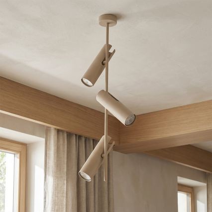 Brilagi - LED RGBW fényerőszabályozható rúdon szerelt csillár BRANCH 3xGU10/6,5W/230V 2700-6500K bézs