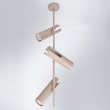 Brilagi - LED RGBW fényerőszabályozható rúdon szerelt csillár BRANCH 3xGU10/6,5W/230V 2700-6500K bézs