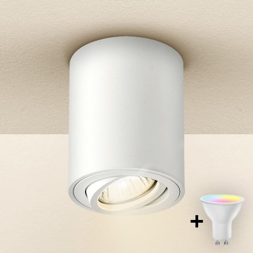 Brilagi - LED RGBW dimmelhető spot MIA 1xGU10/4,8W/230V 3000K 100x80 mm fehér + távirányító