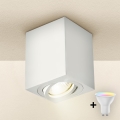 Brilagi - LED RGBW dimmelhető spotlámpa MIA 1xGU10/6W/230V 3000K 100x80 mm fehér + távirányító