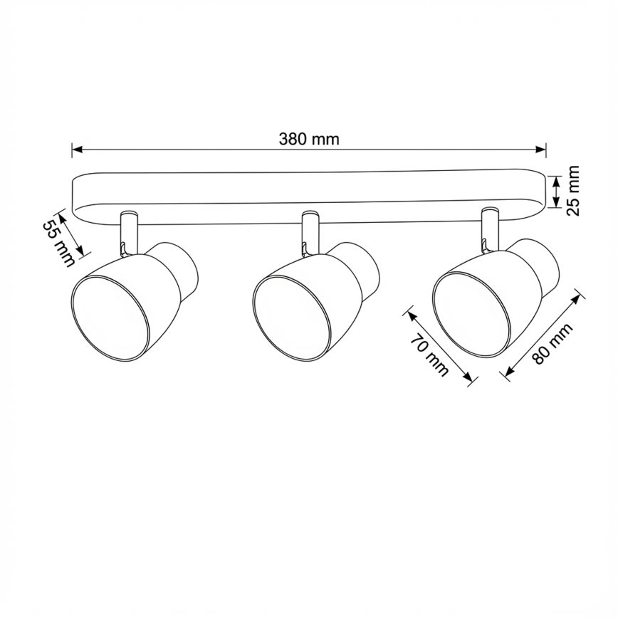 Brilagi - LED RGBW dimmelhető spotlámpa NUGGET 3xGU10/4,8W/230V fekete/arany