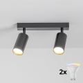 Brilagi - LED RGBW dimmelhető spotlámpa SELE 2xGU10/6W/230V 3000K fekete/arany