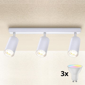 Brilagi - LED RGBW dimmelhető spotlámpa SELE 3x GU10/6W/230V 3000K fehér + távirányító