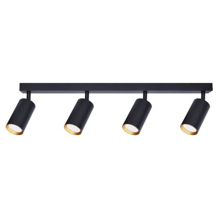 Brilagi - LED RGBW dimmelhető spotlámpa SELE 4xGU10/4,8W/230V 3000K fekete/arany + távirányító