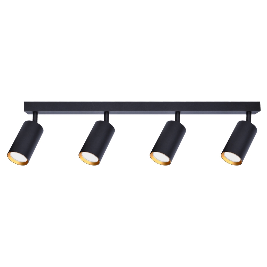 Brilagi - LED RGBW dimmelhető spotlámpa SELE 4xGU10/4,8W/230V 3000K fekete/arany + távirányító
