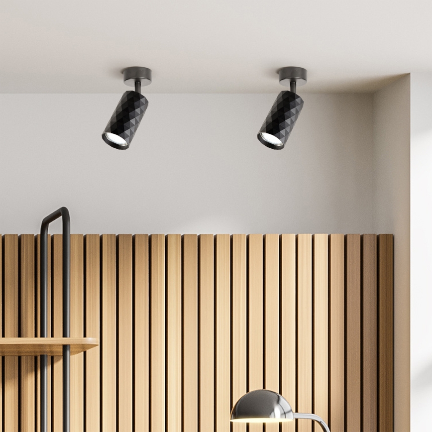 Brilagi - LED RGBW dimmelhető spotlámpa SELE DIAMANT 1xGU10/4,8W/230V 3000K fekete + távirányító